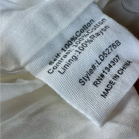 NWT Line and Dot White Pixie Eyelet Lace Maxi Dress, Straps, Cotton, XS - Picture 12 of 12